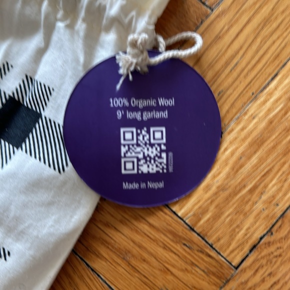 New doTERRA DIFFUSING GARLAND 9’ Organic Wool Made In Nepal Ivory New In Bag - Picture 3 of 8